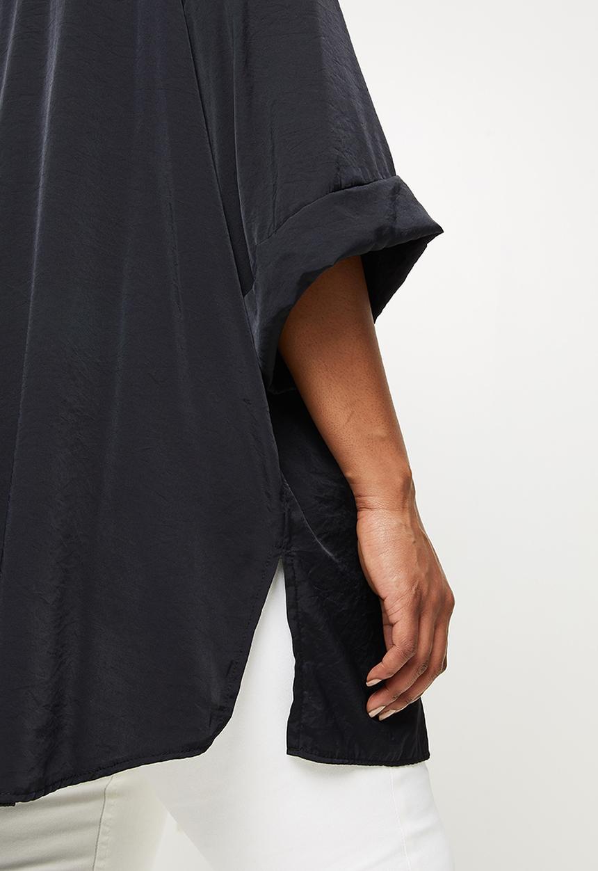 Me&B - Plus oversized shirt - black