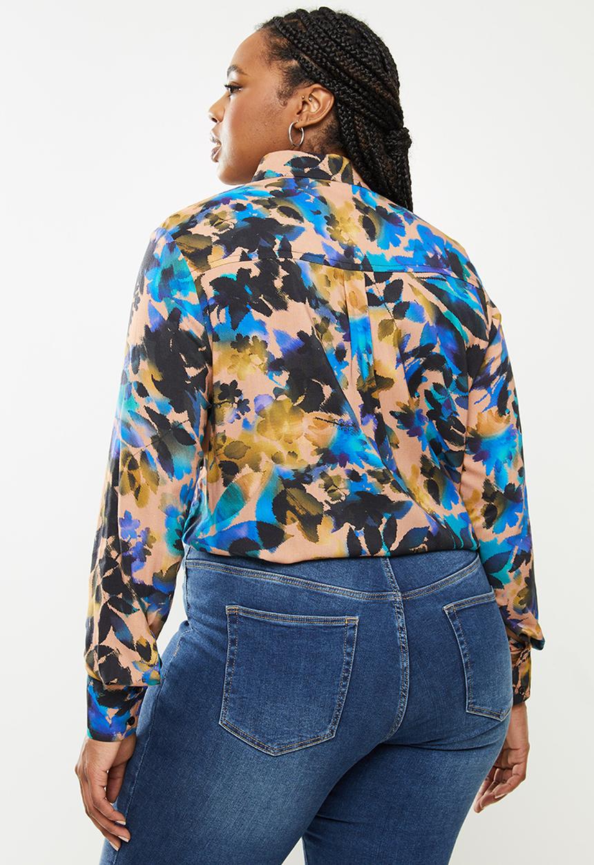 POLO - Plus josie basic printed shirt - multi