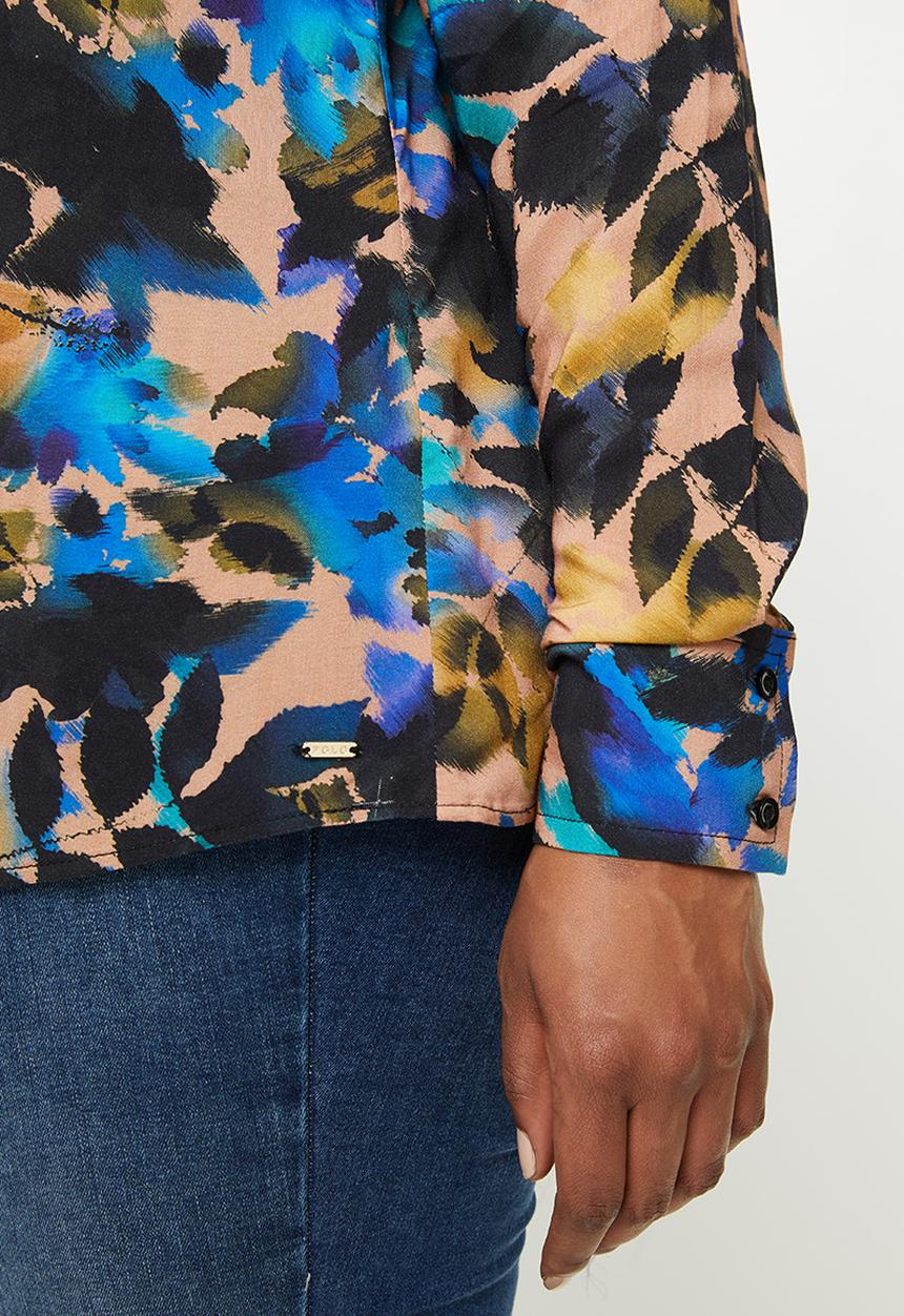 POLO - Plus josie basic printed shirt - multi