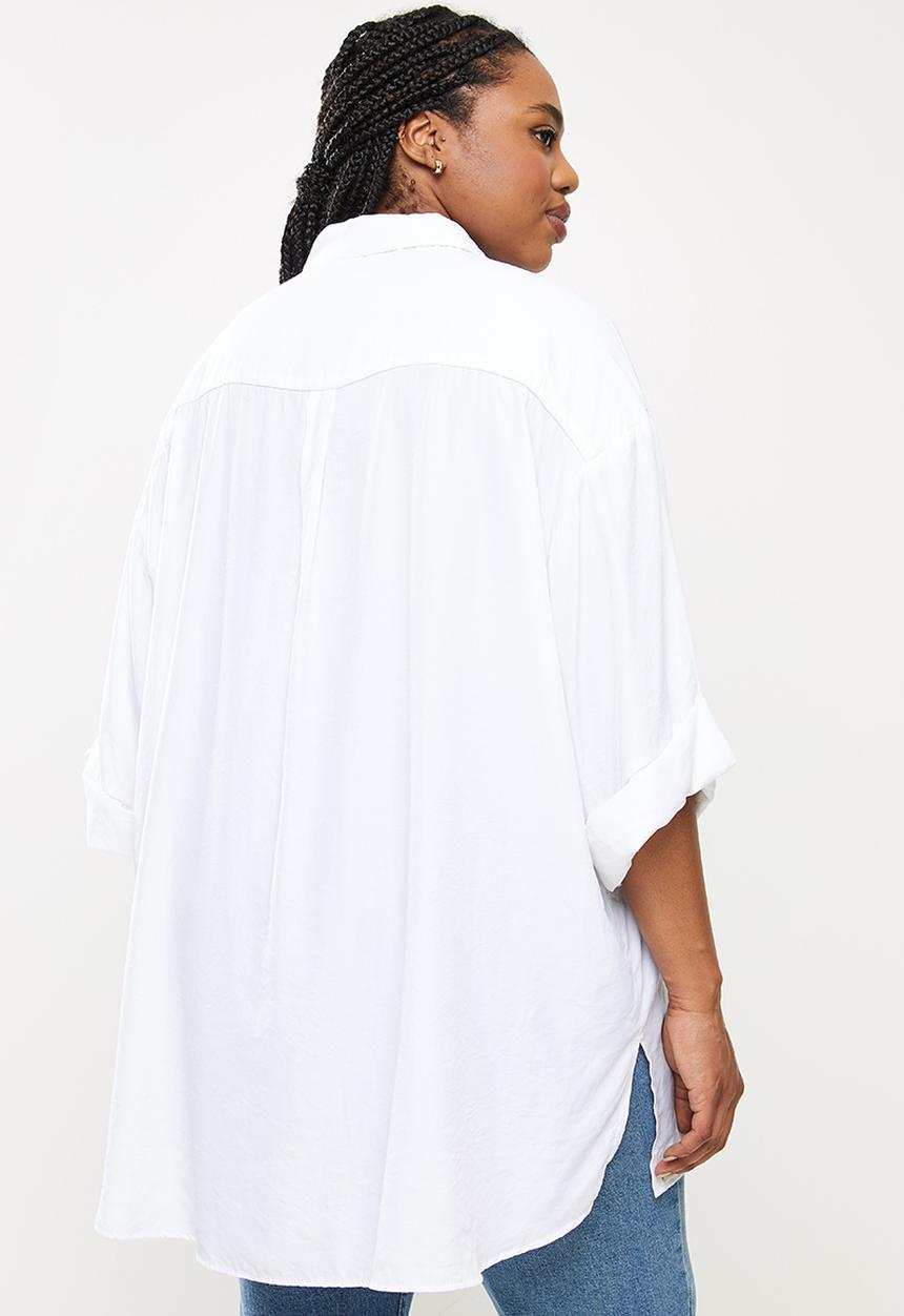 Me&B - Plus oversized shirt - white