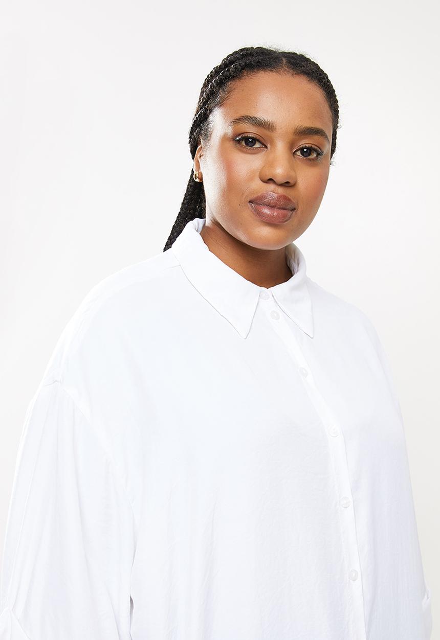 Me&B - Plus oversized shirt - white