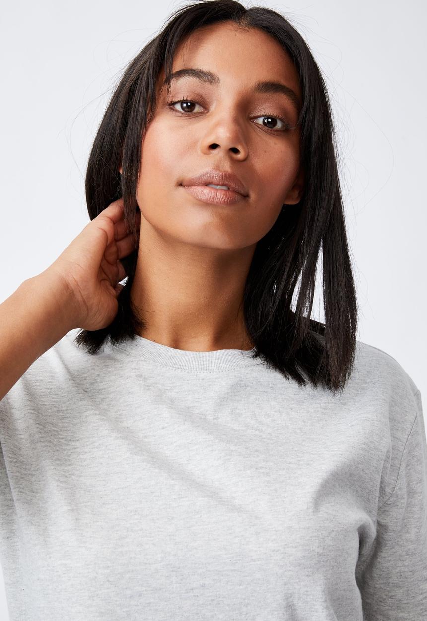 Cotton On - The oversized dad tee - light grey
