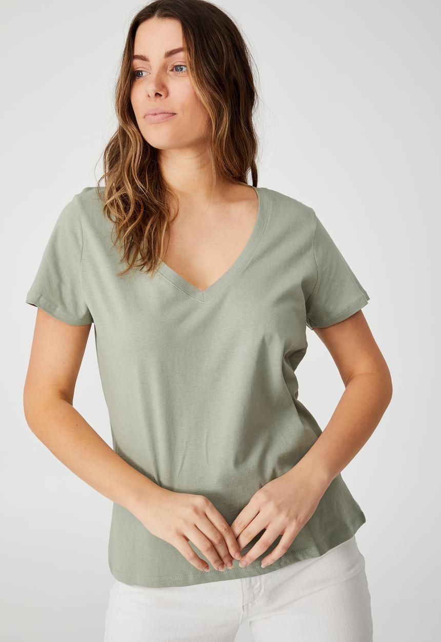 Cotton On - The one v tee - sage