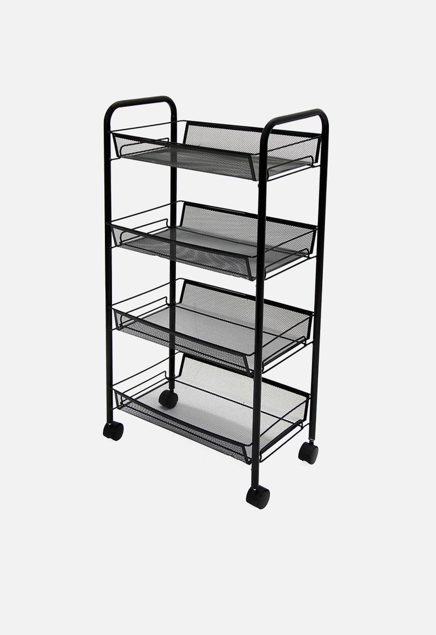 Fine Living - Limber 4 layer trolley - black