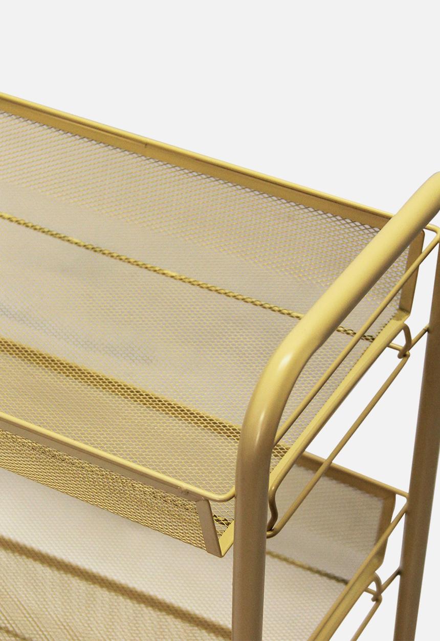 Fine Living - Limber 4 layer trolley - gold