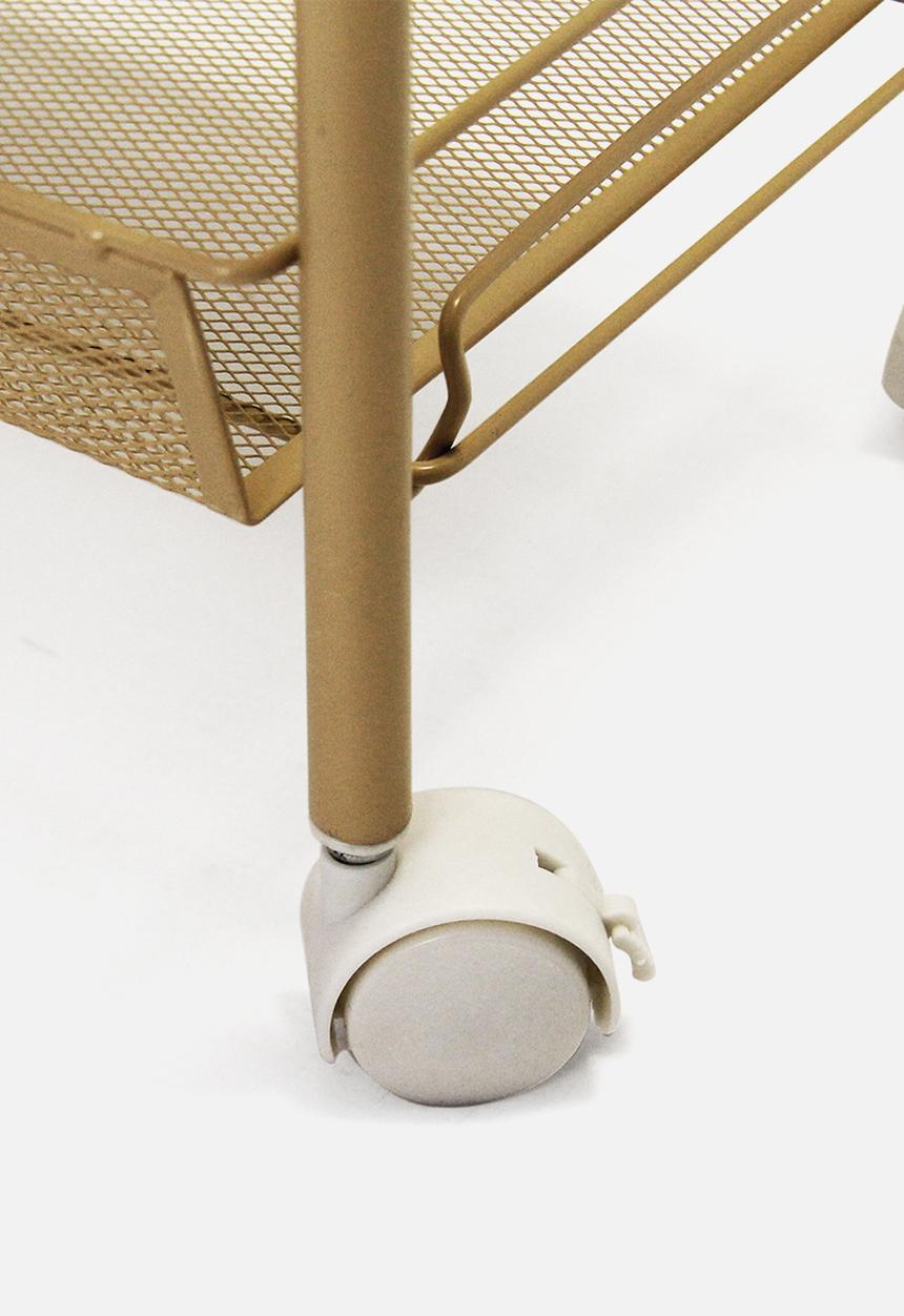 Fine Living - Limber 4 layer trolley - gold