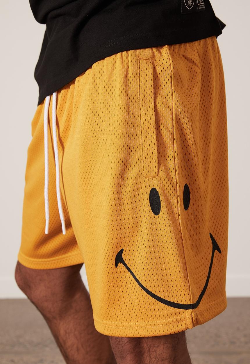 Factorie - Smiley basketball short - yellow