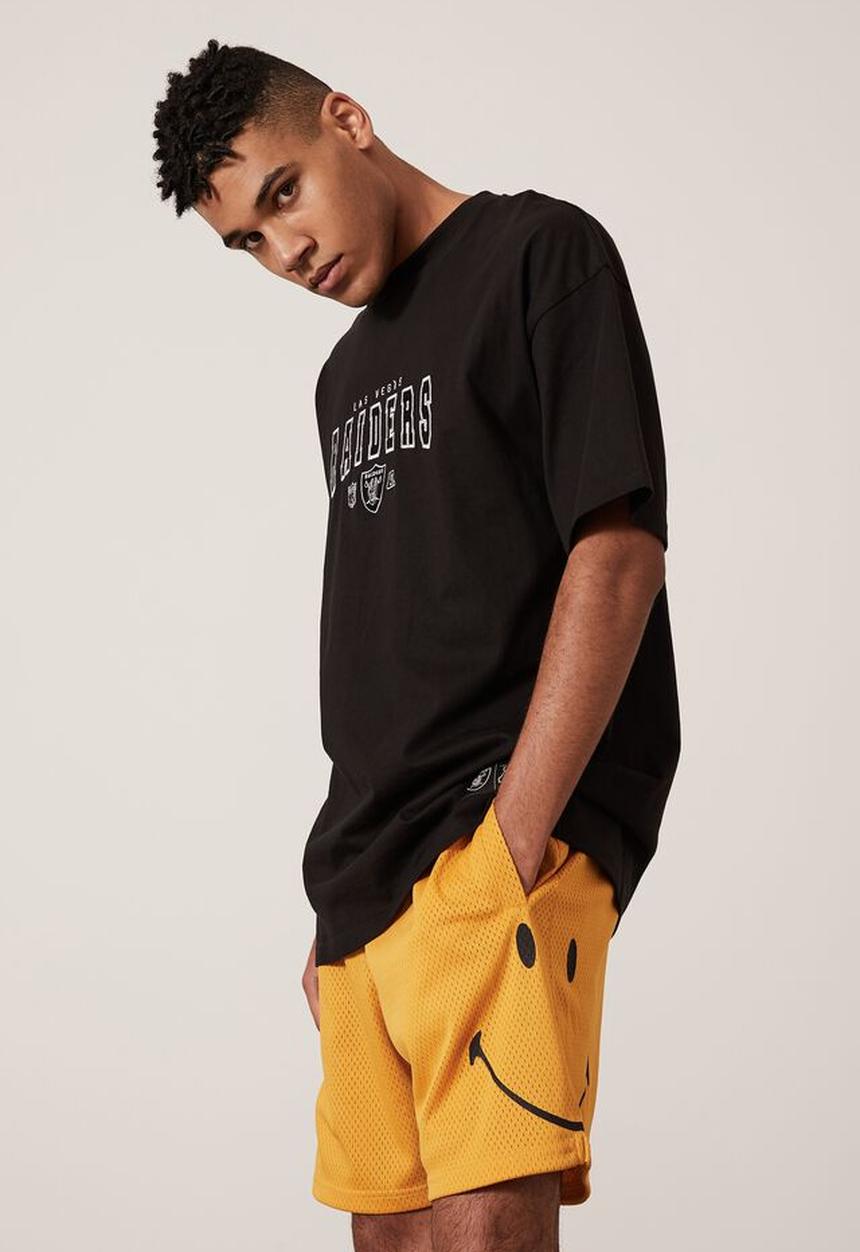 Factorie - Smiley basketball short - yellow