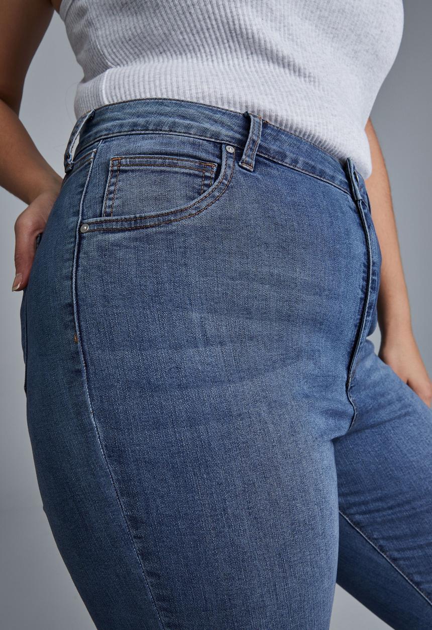 Cotton On - Curve adriana high skinny jean - highway blue