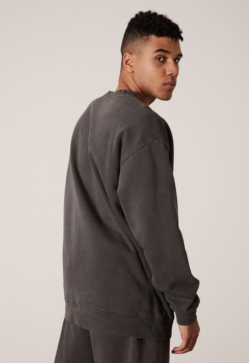 Factorie - Elite oversized crew - black