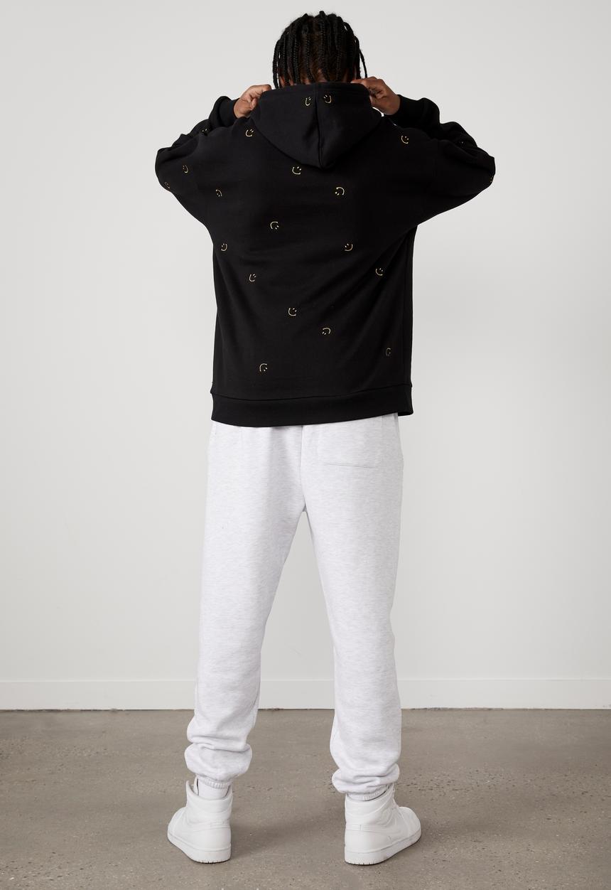 Factorie - Smiley oversized hoodie - black