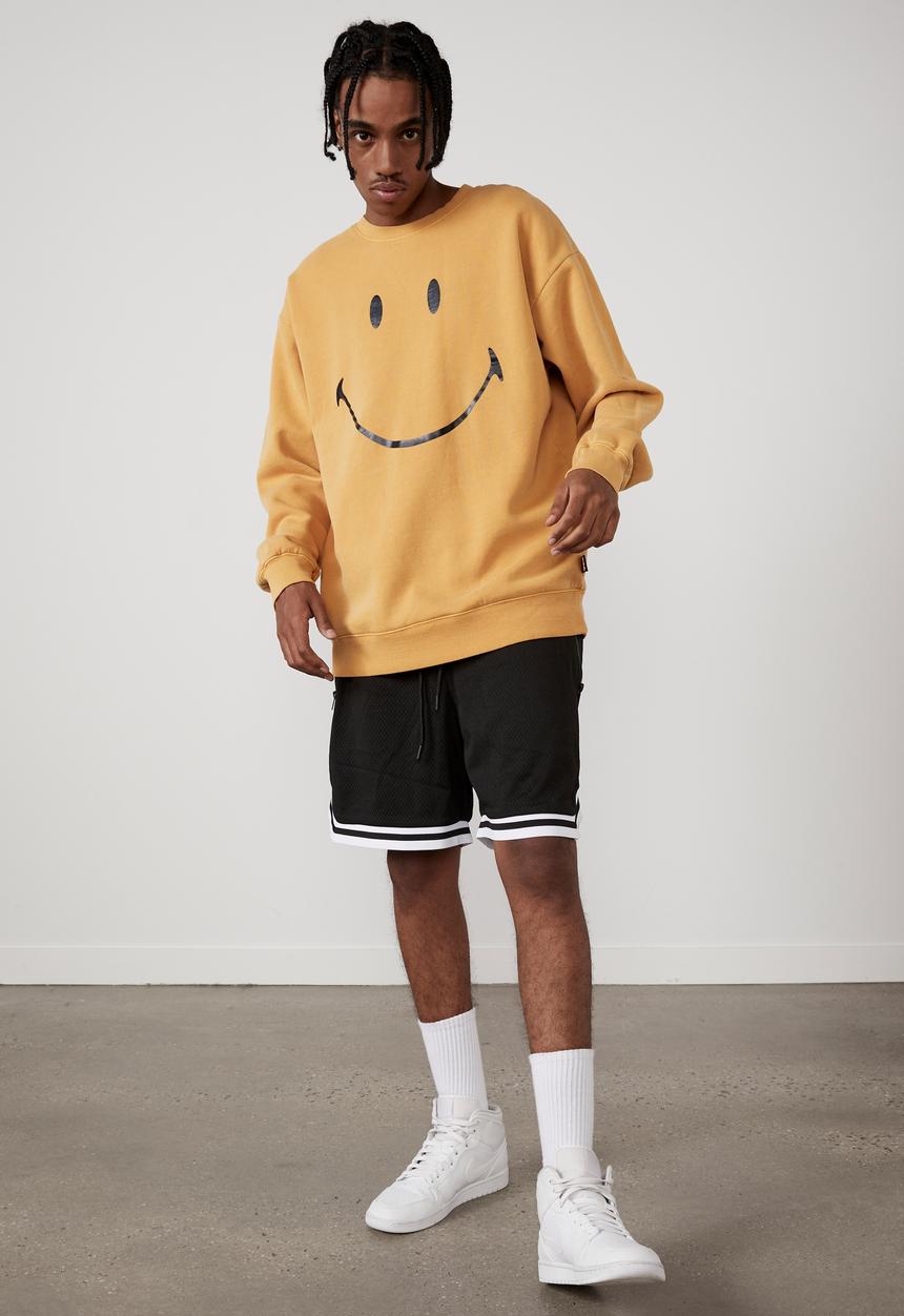 Factorie - Smiley oversized crew - gold