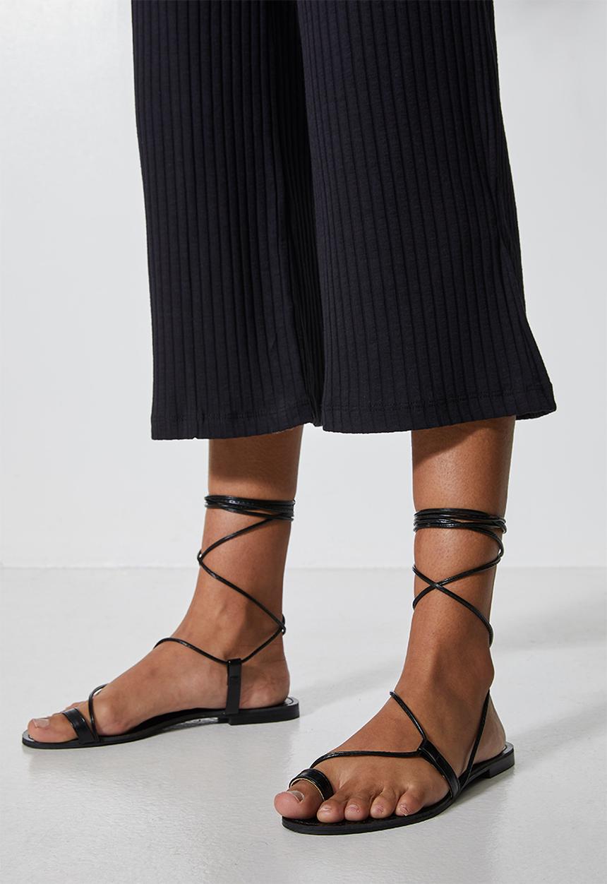 Superbalist - Rib cullotes - black