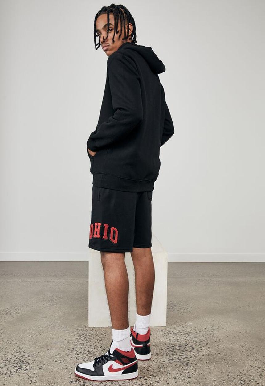 Factorie - Graphic track short - black