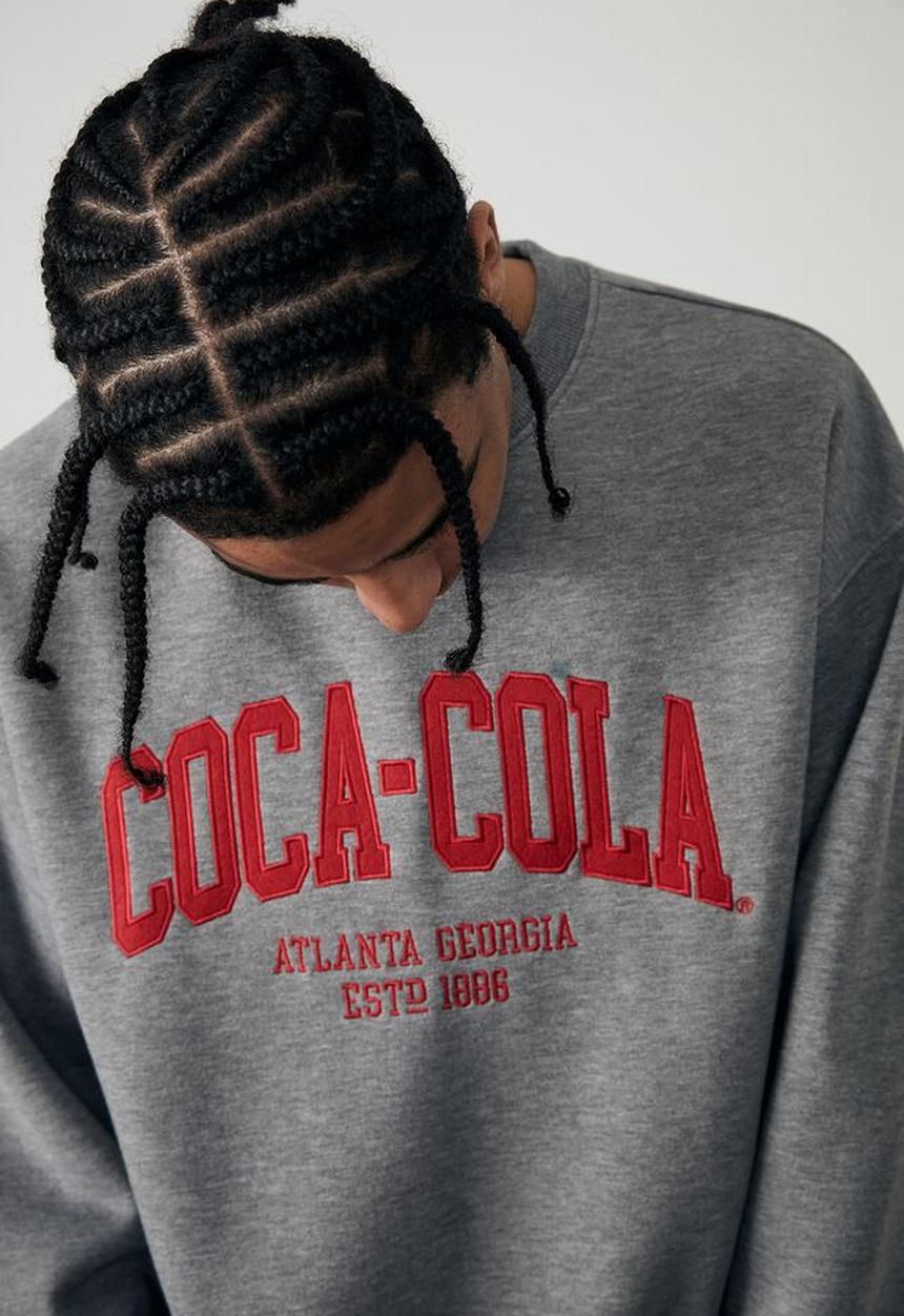 Factorie - Oversized pop culture crew - grey
