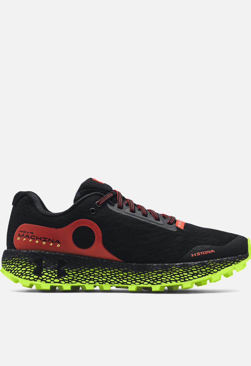 Under Armour - UA hovr machina off road - black/ black/high-vis yellow
