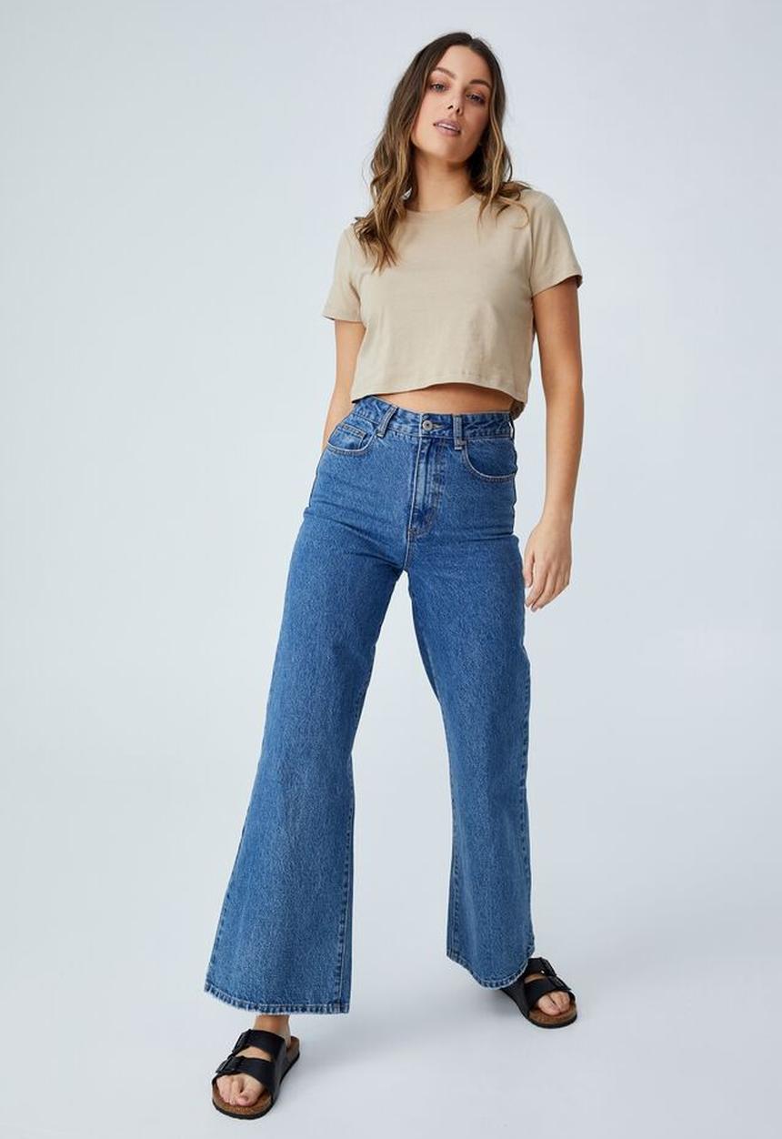 Cotton On - The baby tee - linen taupe