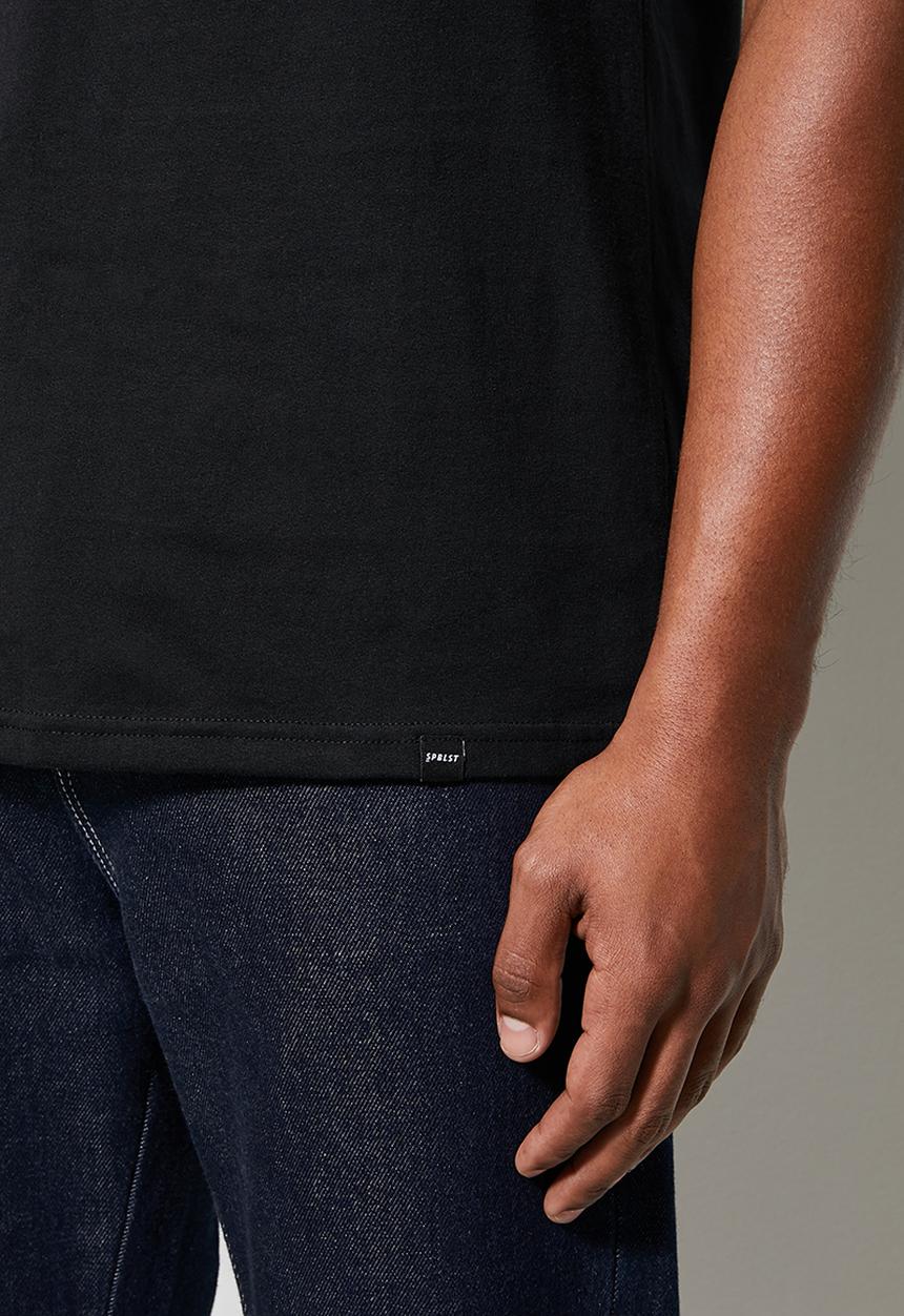 Superbalist - Nate organic crew tee - black