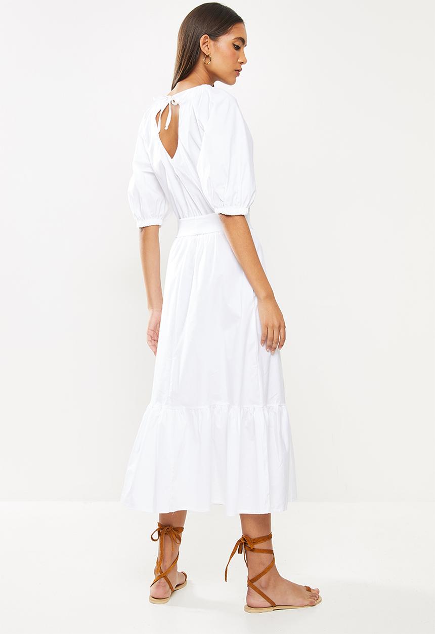Me&B - Miss candy raglan bellow sleeve dress - white
