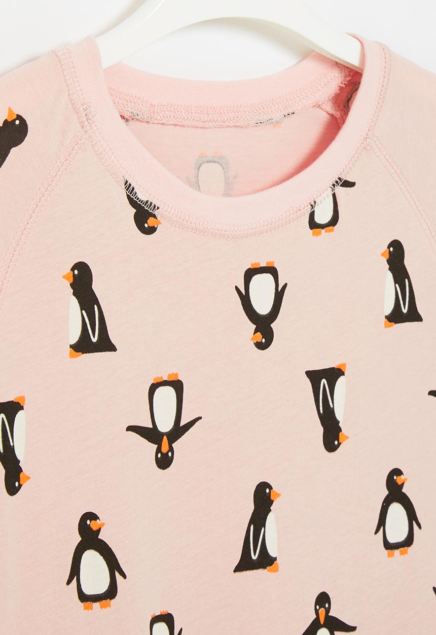 Pop Candy - Girls penguin dress - pink