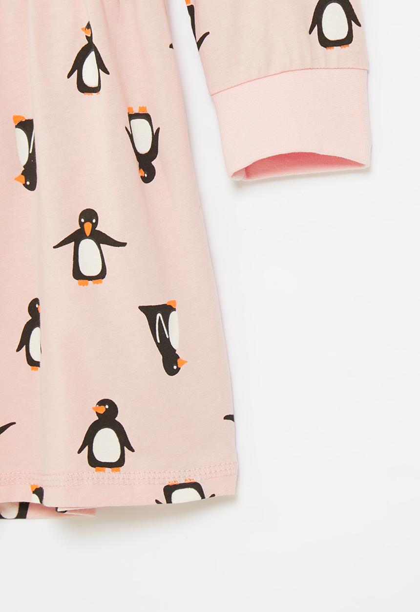 Pop Candy - Girls penguin dress - pink