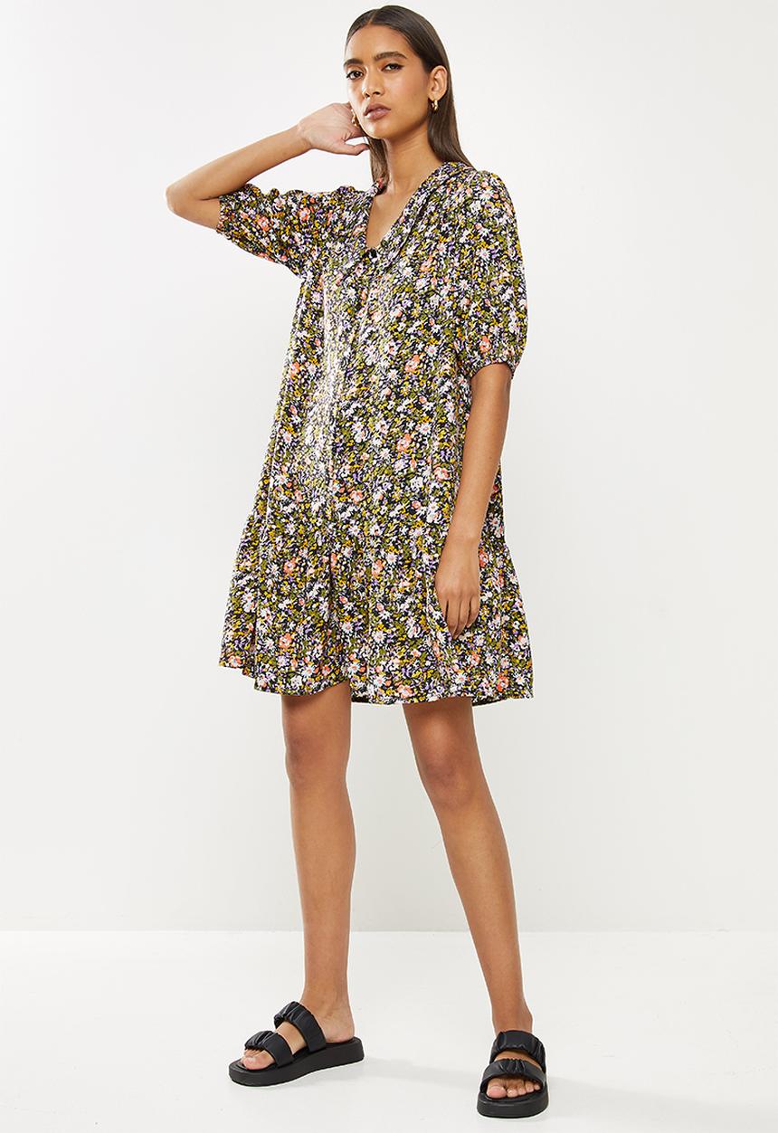 Me&B - Dropped waist shirtdress with drop collar - multi 