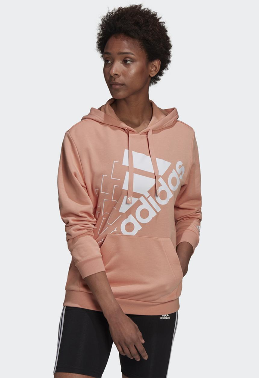 adidas Performance - Bluv perfomance hoodie - ambient pinkn & white