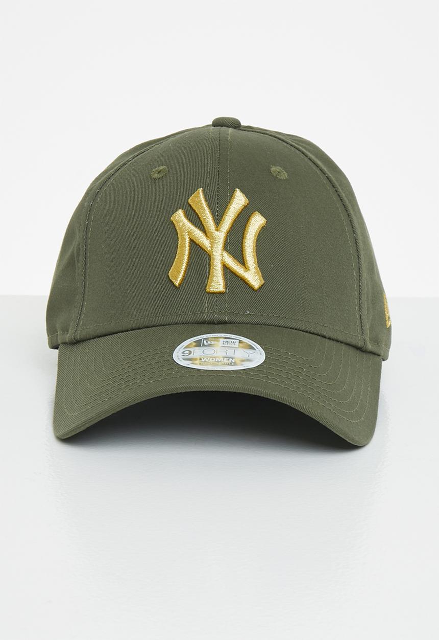 New Era - 940 womens metallic logo neyyan - olive & gold