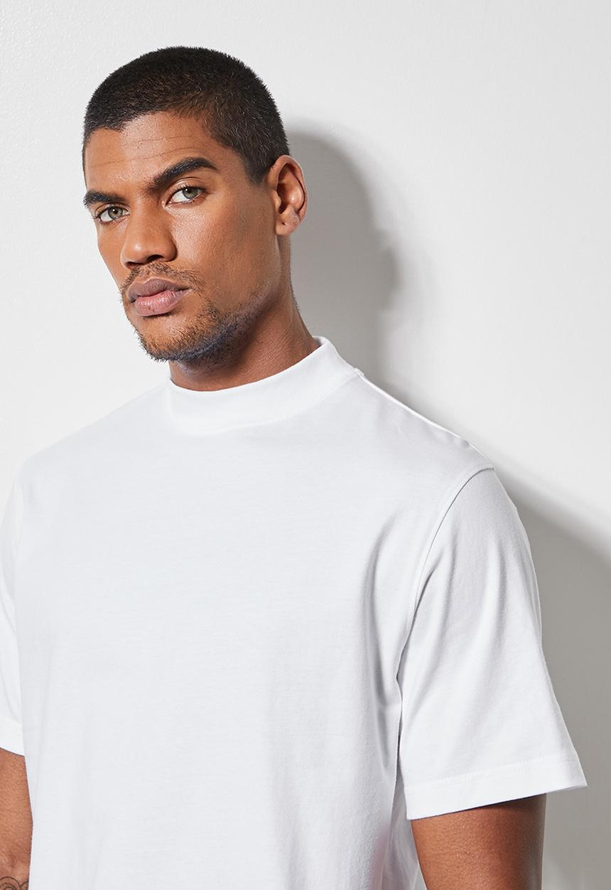 Superbalist - 2 Pack Aaron organic high neck tee - white 