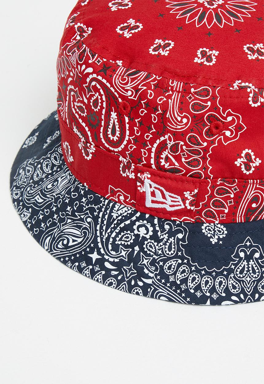 New Era - Bucket womens paisley newera - red & navy 