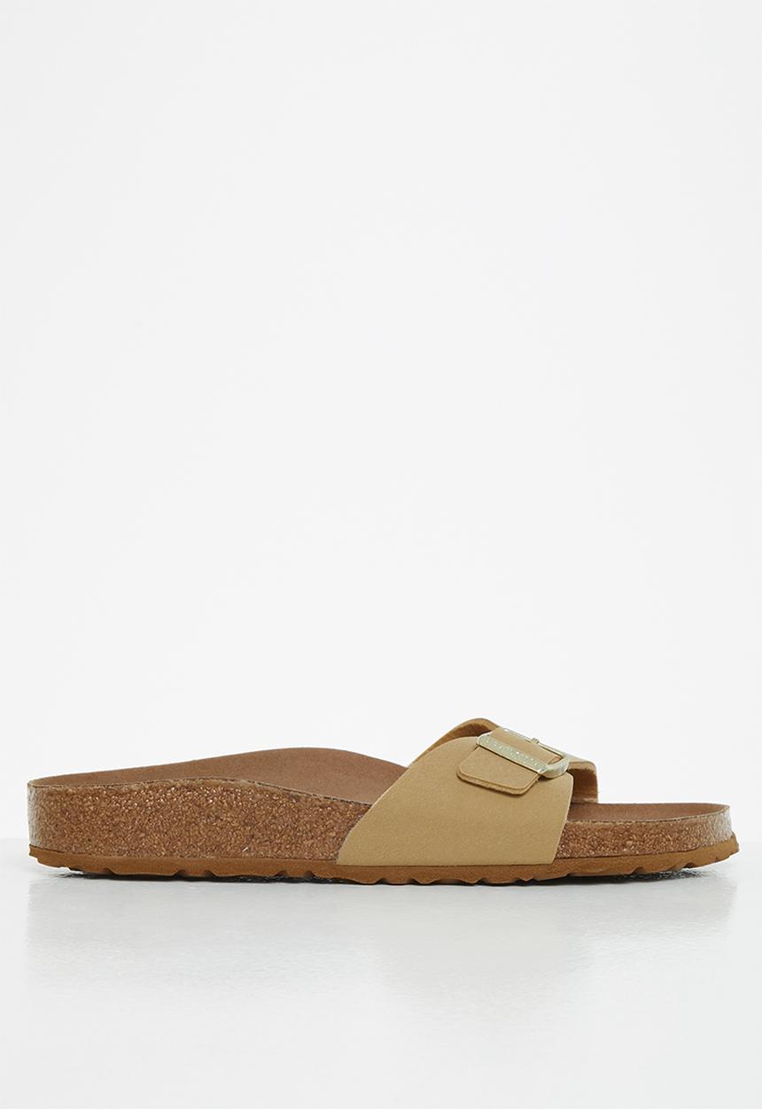Birkenstock - Madrid birko-flor narrow - earthy vegan latte cream