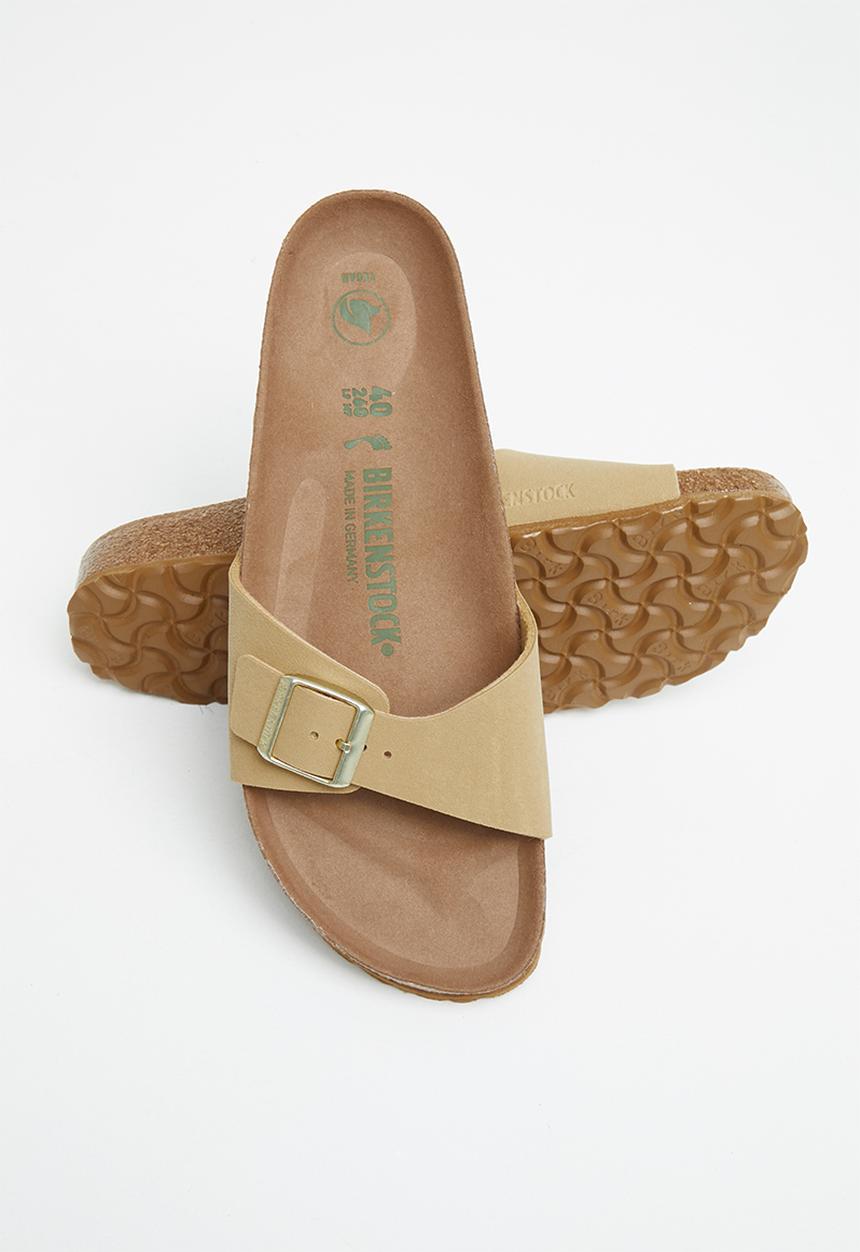 Birkenstock - Madrid birko-flor narrow - earthy vegan latte cream