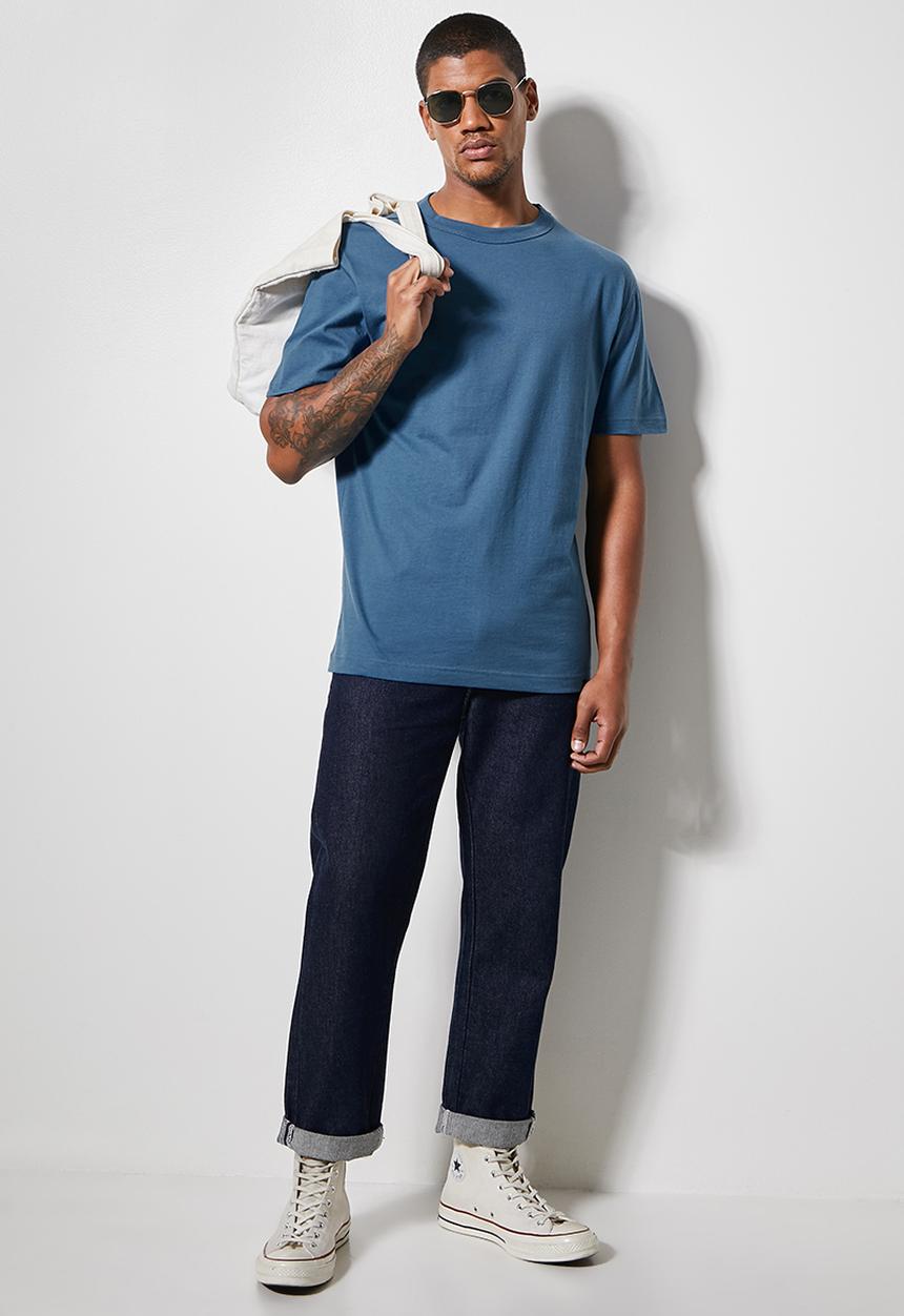 Superbalist - 2 Pack Aaron relaxed fit crew tee - black & dark blue