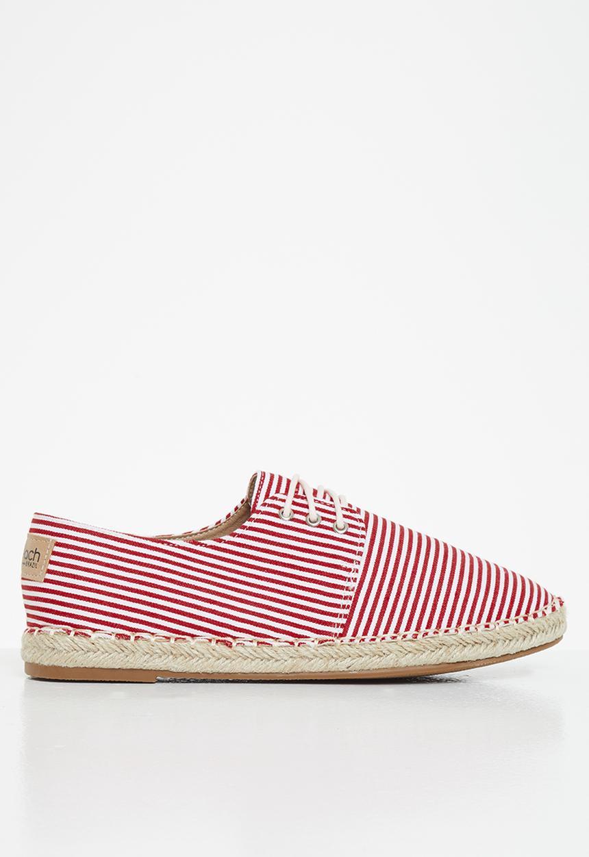 Viabeach - Espa2 espadrille - red & white 