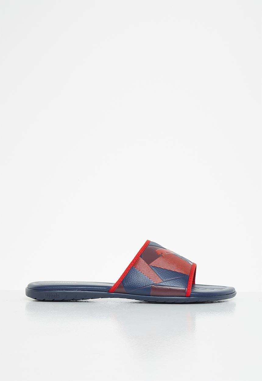 PUMA - Streetcat embossed facet slide ps zadp - navy