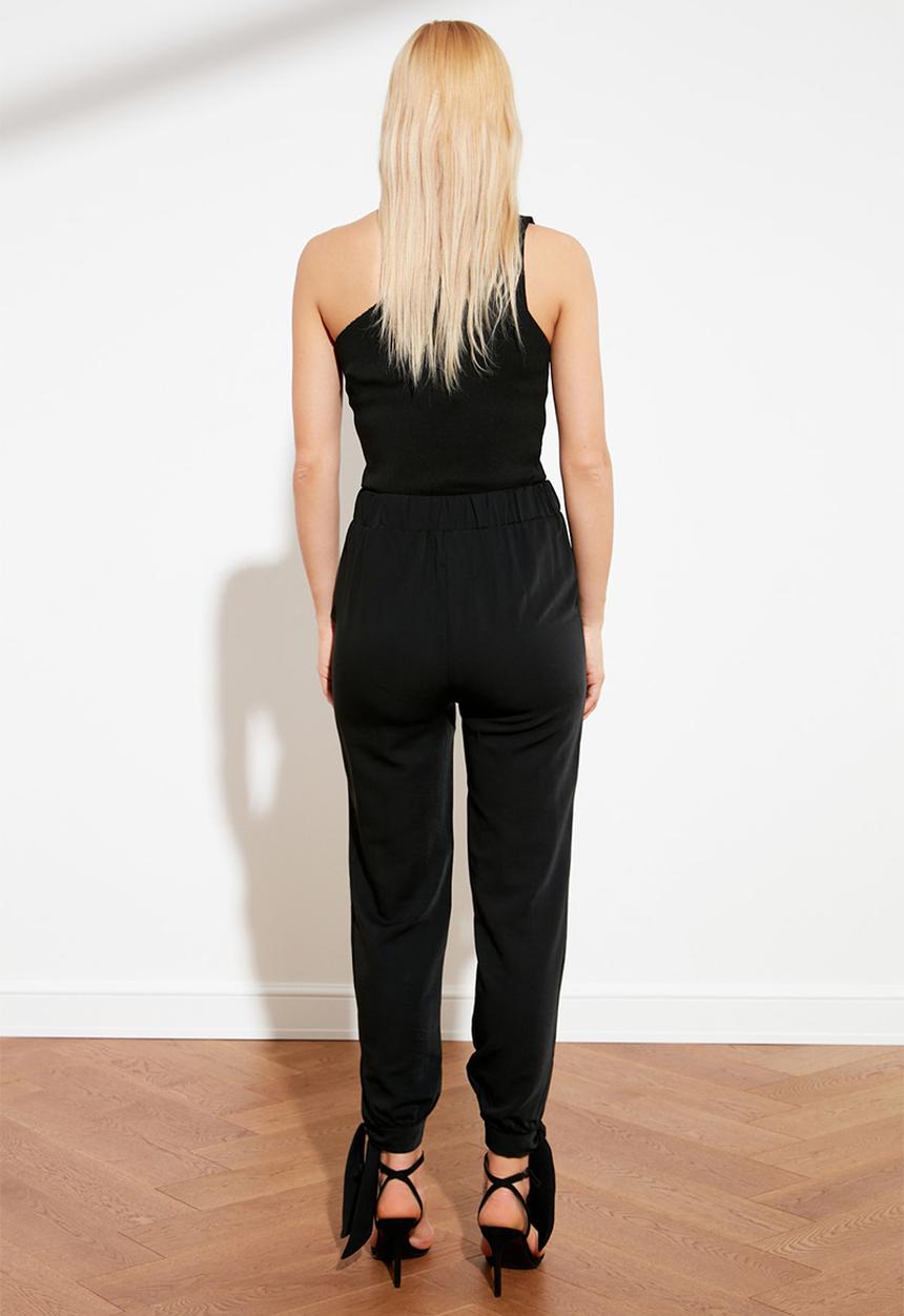 Trendyol - Front buttoned trousers - black