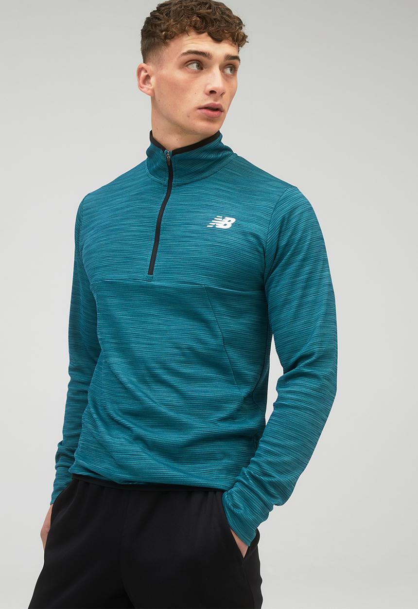 New Balance  - Tenacity qtr zip - mountain teal