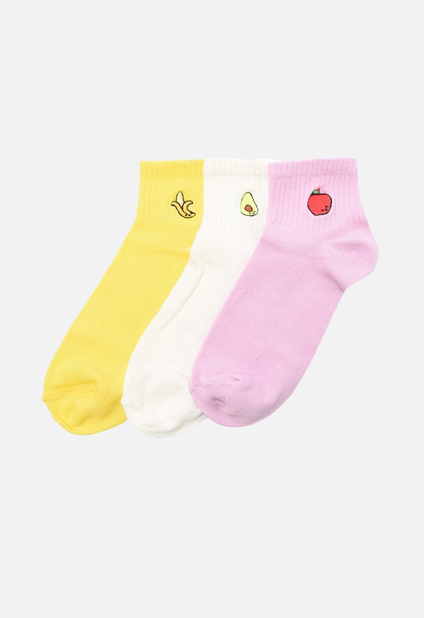 Trendyol - 3 Pack embroidered knitted socks - multi
