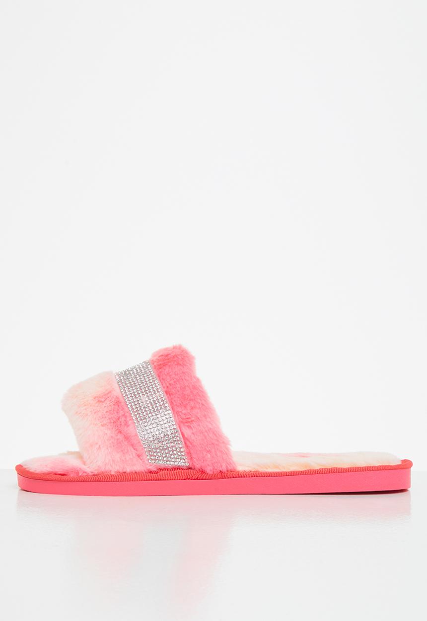 Miss Black - Rella3 slipper - pink & white