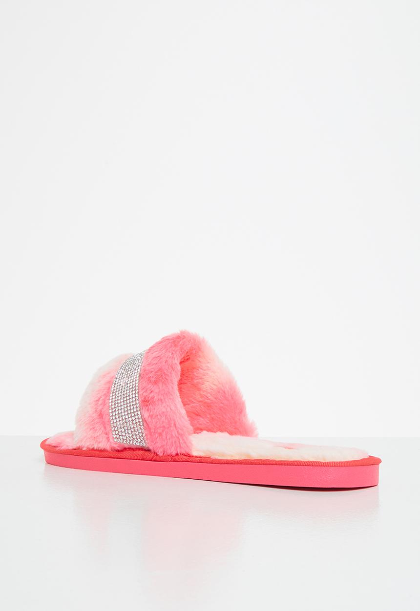 Miss Black - Rella3 slipper - pink & white