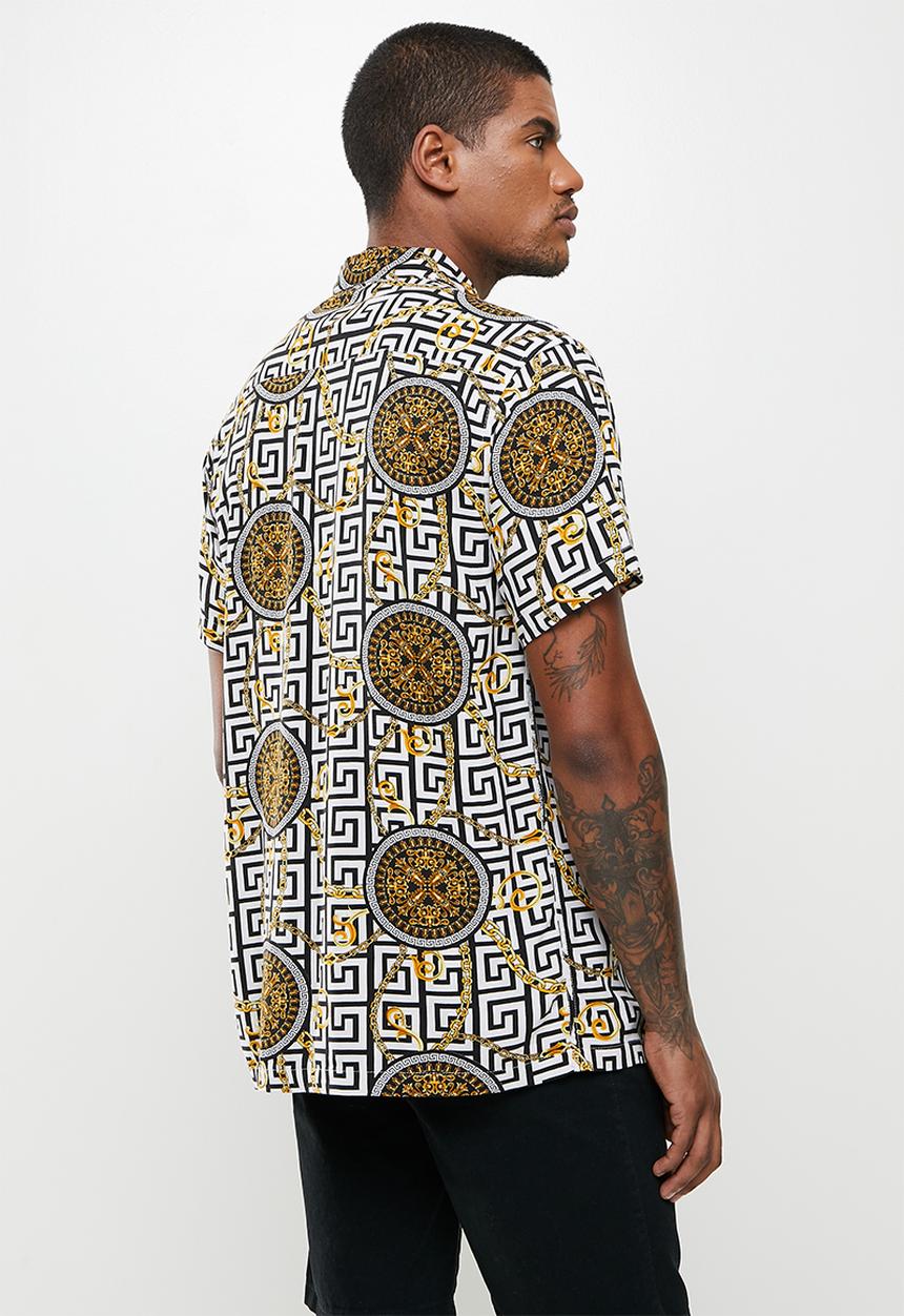 Brave Soul - Caleb short sleeve aop shirt - multi