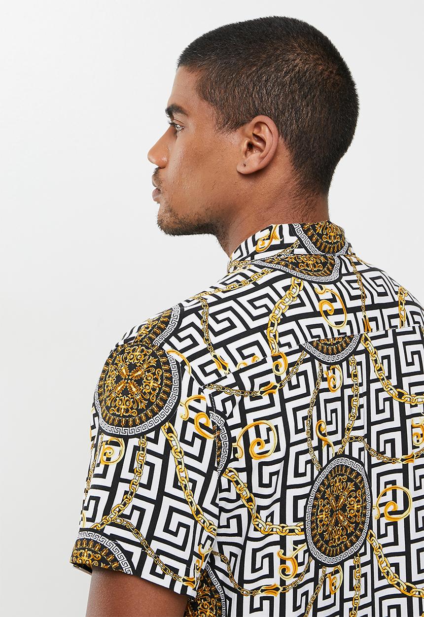 Brave Soul - Caleb short sleeve aop shirt - multi