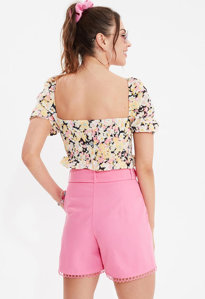 Trendyol - Tie detailed blouse - ecru