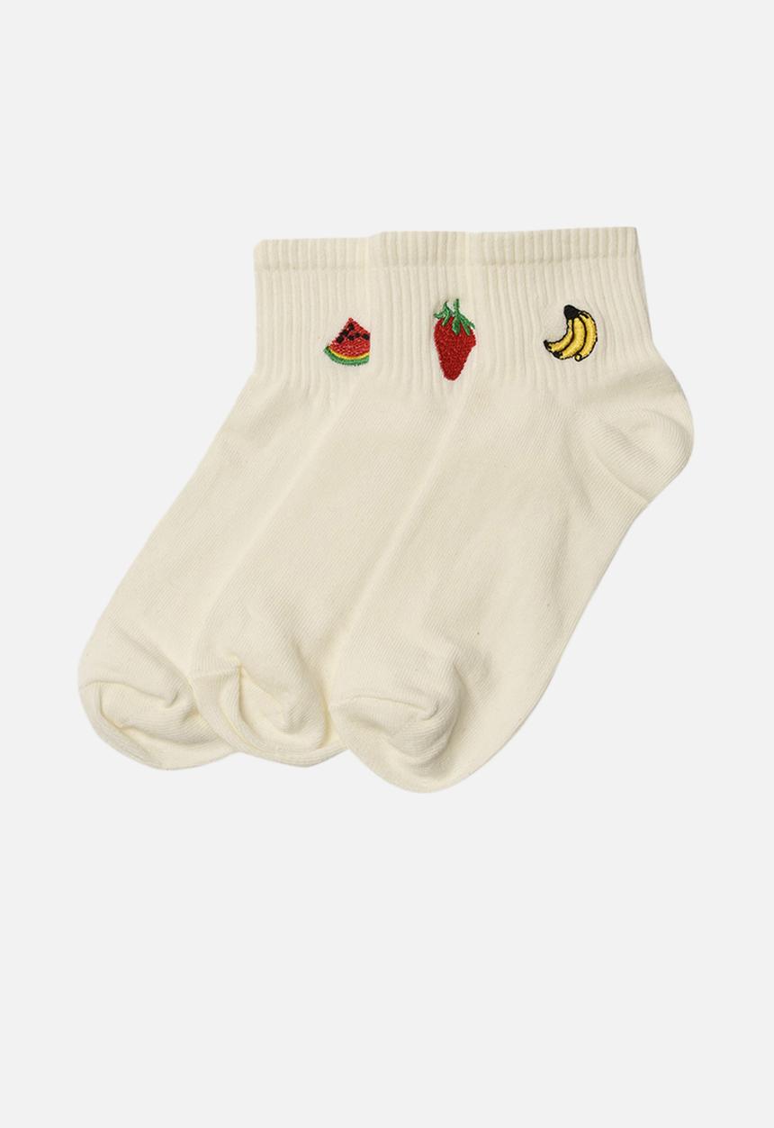 Trendyol - 3-pack knitted socks - white