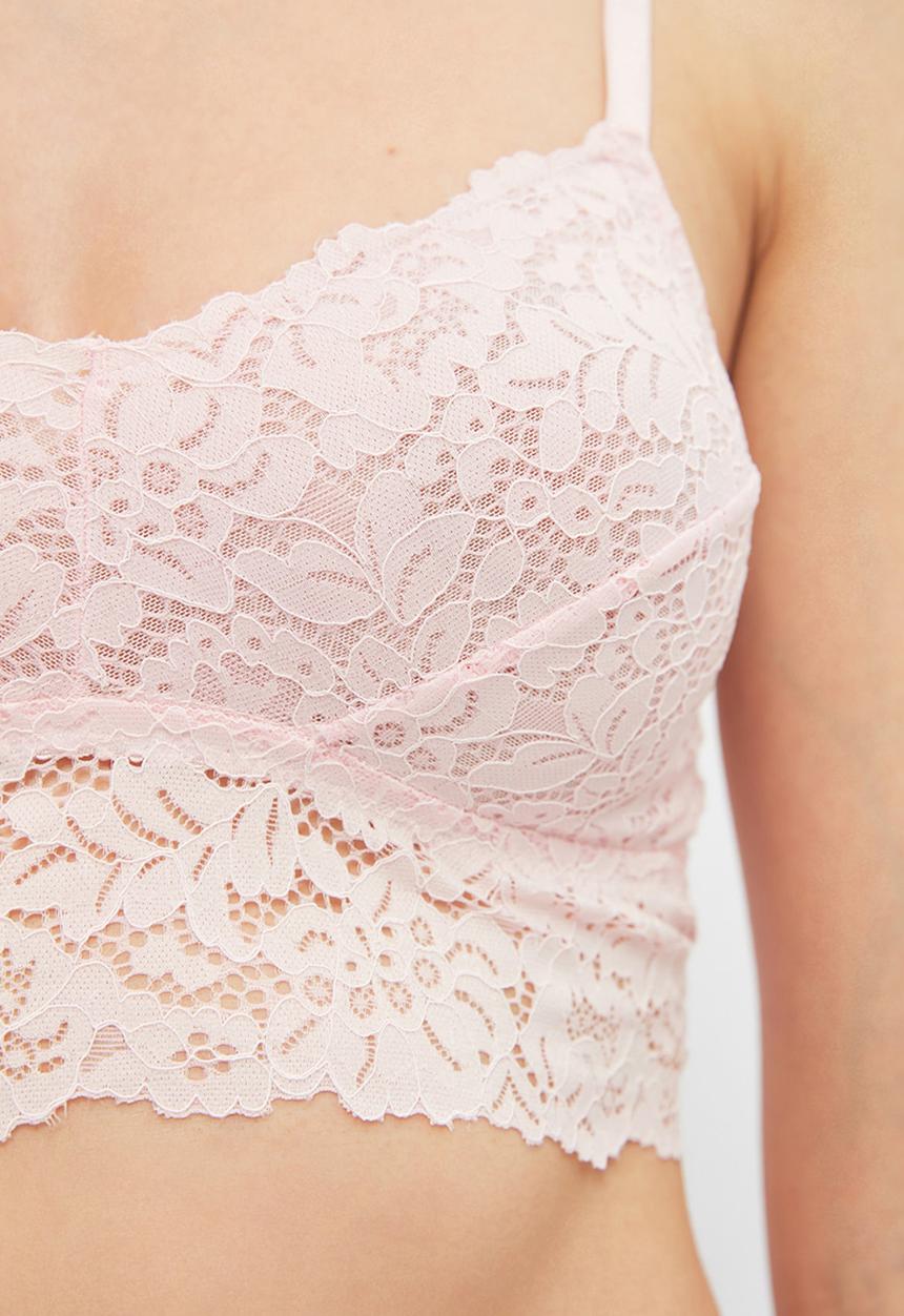 Trendyol - Lace bralet  - powder pink