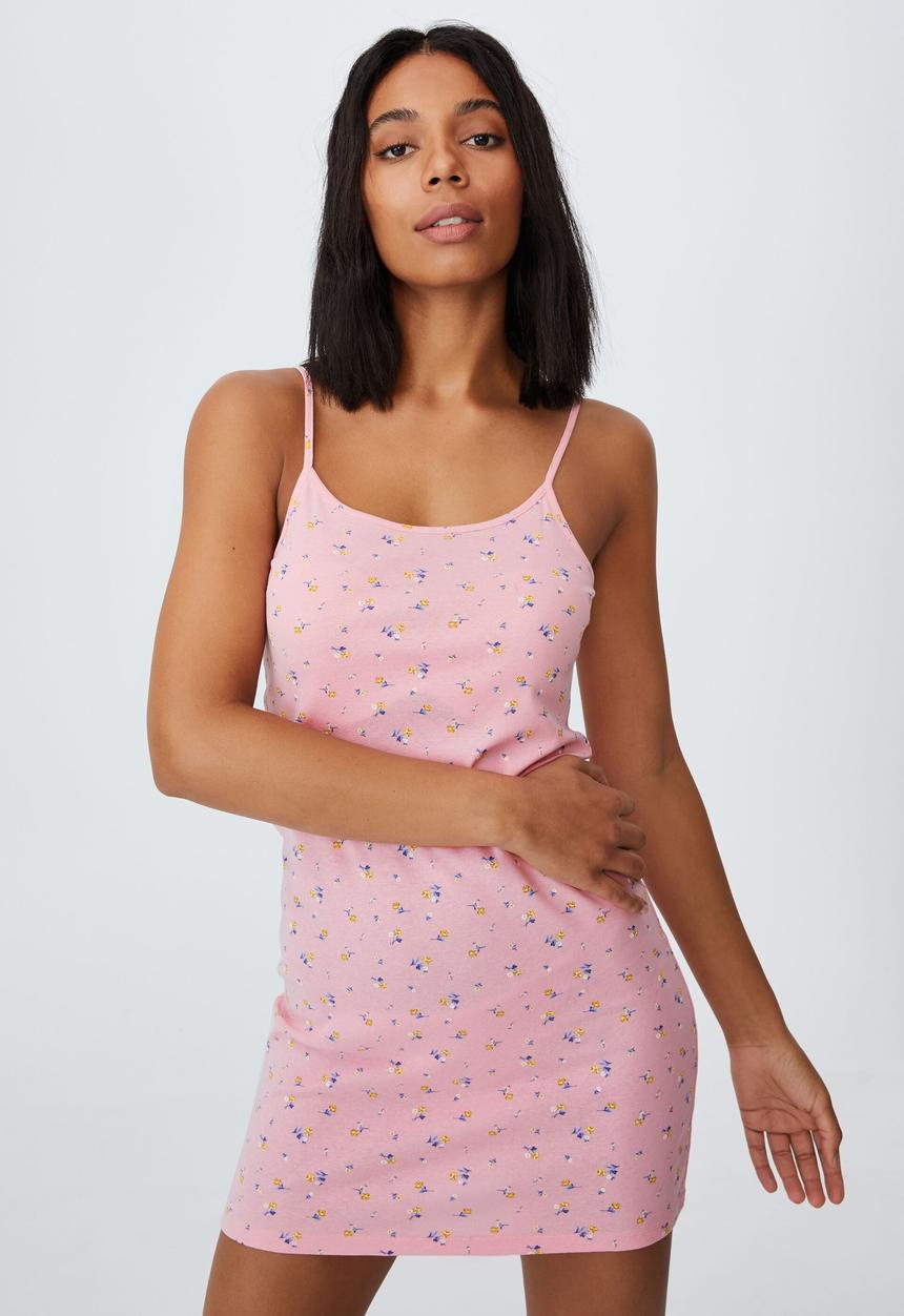 Cotton On - Andie strappy mini dress - riley rose candy
