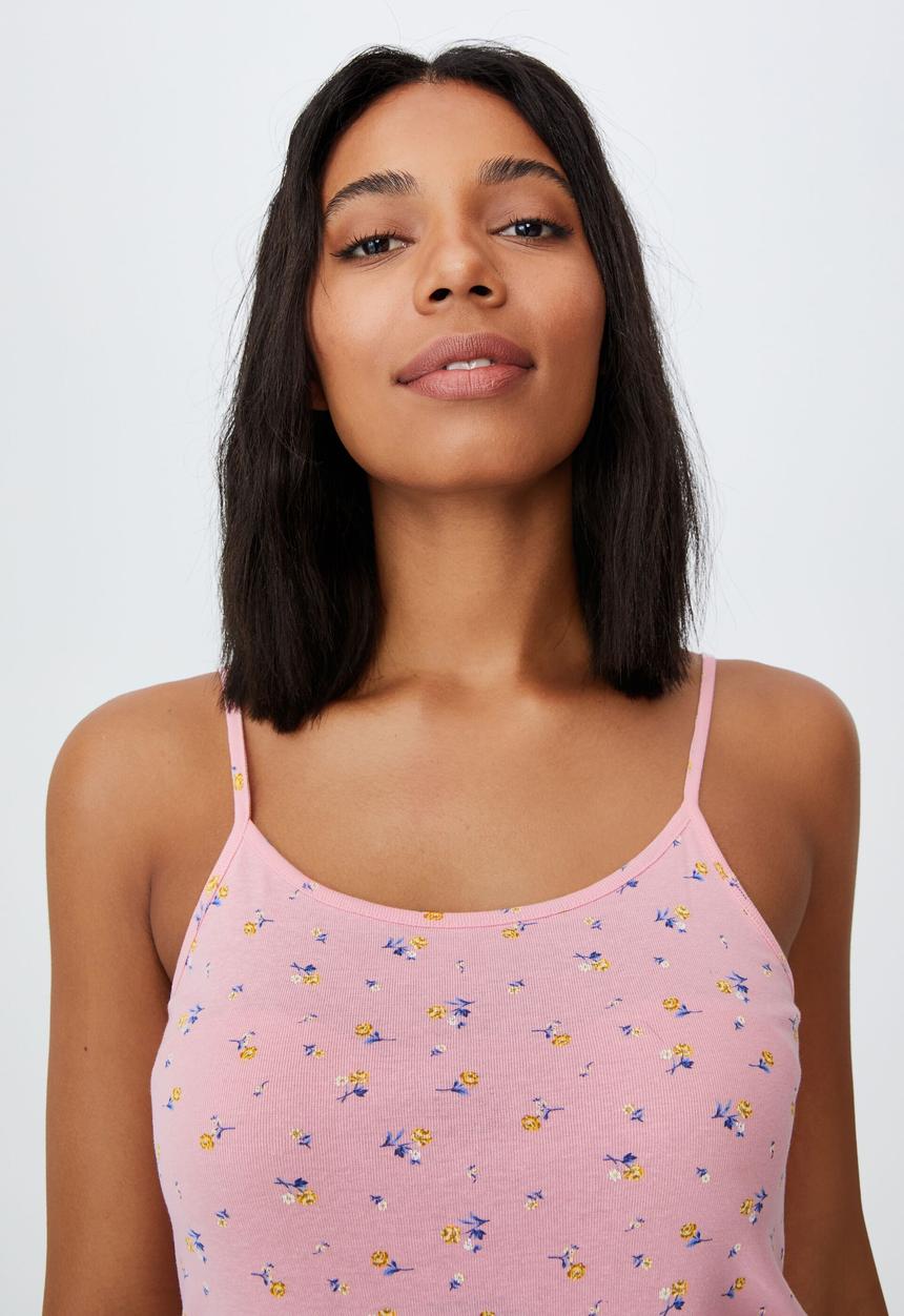Cotton On - Andie strappy mini dress - riley rose candy
