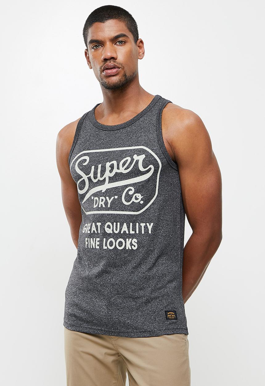 Superdry. - Workwear graphic vest - black grit