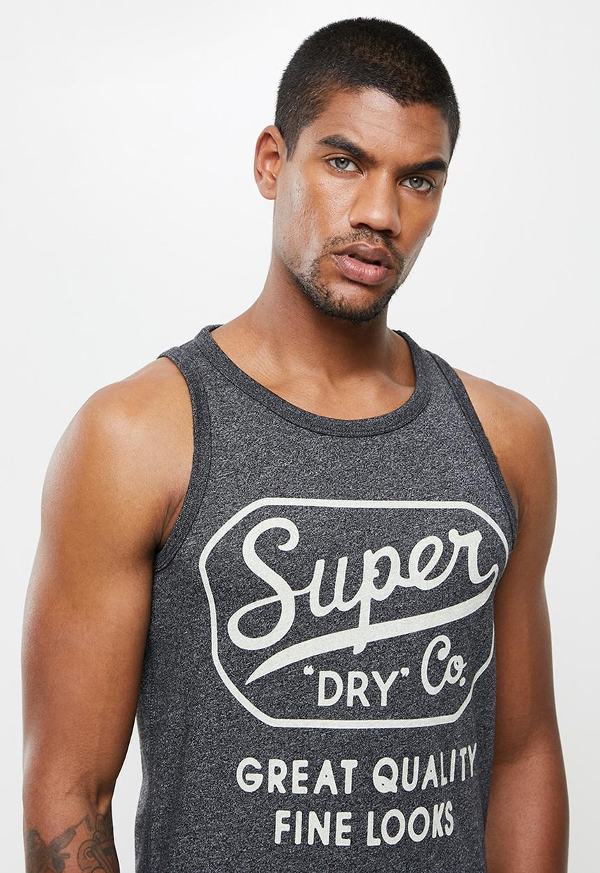 Superdry. - Workwear graphic vest - black grit