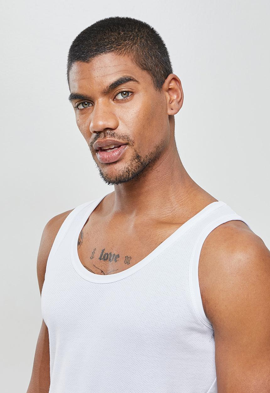Superbalist - 2 Pack cellular vest - white